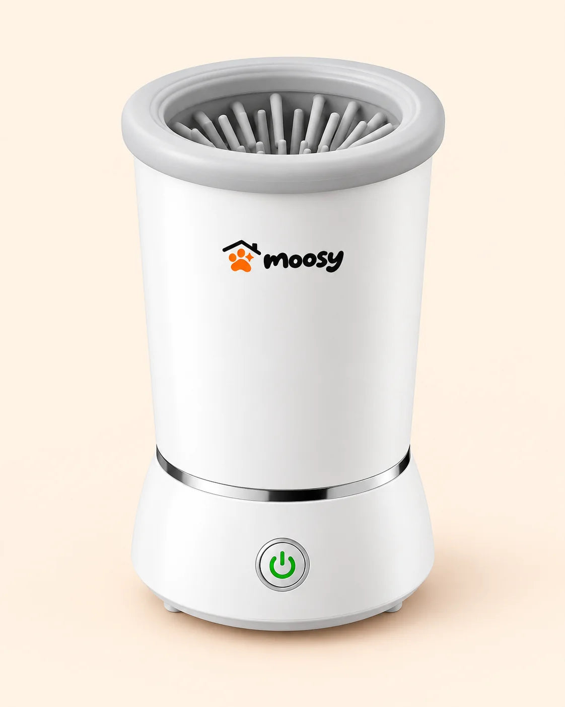 Moosy Paw Cleaner, rechargeable electric dog paw cleaner with silicone bristles